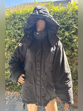 BDG Jeans Black Puffer Hooded Jacket